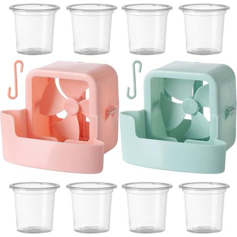 Sollbry Accessoire pour Boîte à Glace de Ventilateur-2 Pièces Porte-Glace Accrochable pour Ventilateur ÉlectriqueAccessoires Refroidissants pour Temps Chaud (1/5)