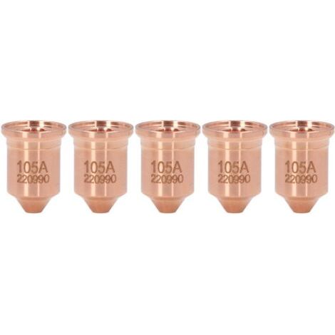 Embout de buse 220990 en laiton, 5 pièces, pointes de torche de découpe Plasma, pour consommables PMX 65 85 105 125A