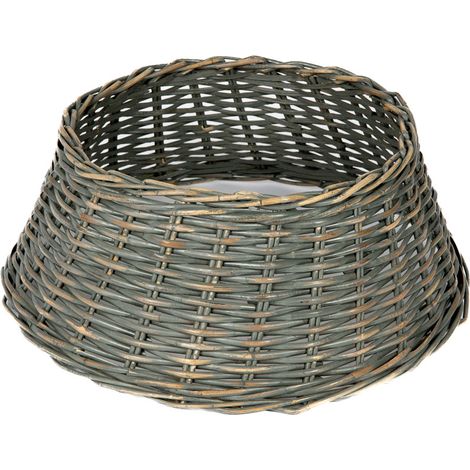 Westmann Rattan Weihnachtsbaum Rock Santa -1  Grau  Ø 65 cm