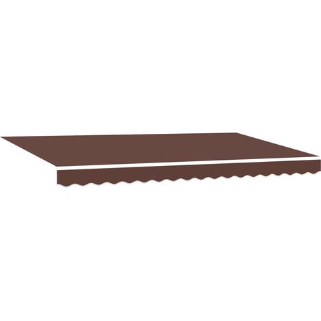 Maison Exclusive - Telo di ricambio per tenda da sole Marrone 380 x 195 cm (1/5)