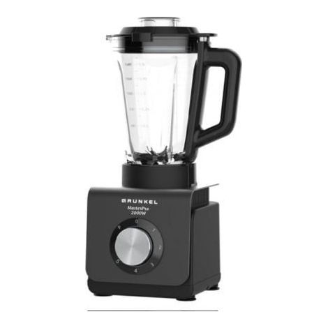 Grunkel BAT-2000 MASTERPRO licuadora 1,5 L Batidora de vaso 2000 W Negro, Transparente