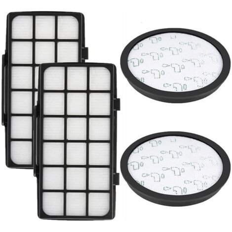 Lot de 2 Filtres HEPA pour Rowenta X-Trem Power Cyclonic RO6984EA RO6941EA RO6963EA RO6921EA RO6971EA RO6993EA (Modèle RO69XX) Aspirateurs, Alternative à ZR006001 (1/4)
