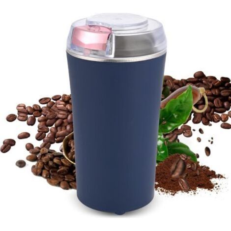 Moulin a Cafe Electrique, Moulin à Café Multifonction 200W avec Lames en Acier Inoxydable Coffee Grinder Electrique Protection Contre Surchauffe Moulin a Café Portable pour Grains Épices (1/5)