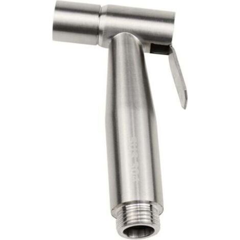Douchette Bidet pour WC Acier Inoxydable Pulvérisateur de Couches Pulvérisateur à Bidet Manuel pour l'hygiène personnelle Douche Salle de Bain WC -Argent (1/4)