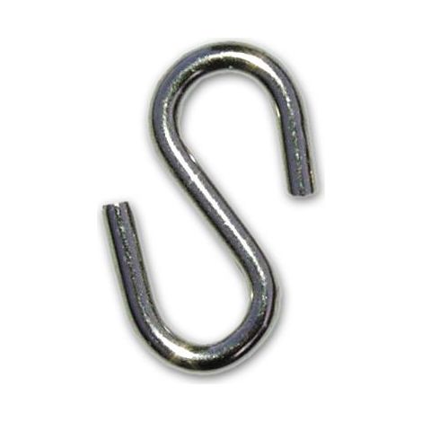 GANCIO A "S" NICHELATO PER QUADRO