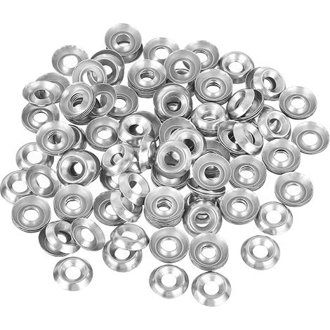 304 Stainless Steel Bowl Washer, 200 Pieces Countersunk Finish Washers for Screws (1/5)