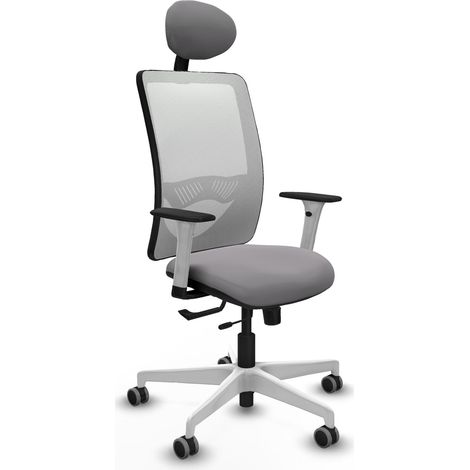 Silla de oficina piqueras y crespo Zulema blanco reposacabezas ajustable (1/2)