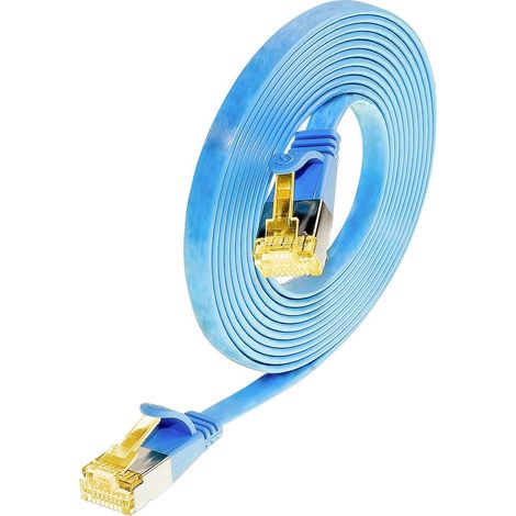 Wirewin 9120042365354 RJ45 Câble réseau, câble patch CAT 6a U/FTP 2.00 m bleu 1 pc(s) Y108692 (1/4)
