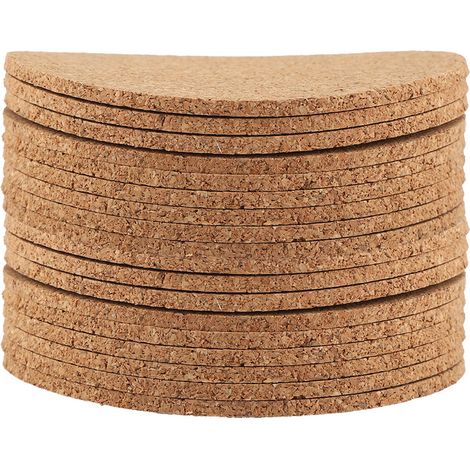 20 runde Untersetzer aus Holz für Kaffee- und Teetassen, dekorative Tischuntersetzer, 20er-Set natürliche Untersetzer für Zuhause (1/5)