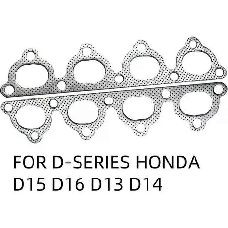 Joint de collecteur d'échappement en aluminium graphite 2X pour Honda série D D15 D16 D13 D14 - JXLGV (1/5)