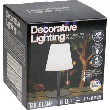 Lampada home-styling color changing lampada senza fili USB-C ricaricabile 30 cm (1/3)