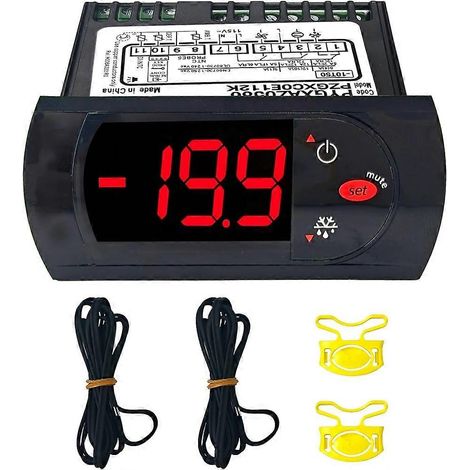 Thermostat numérique PZGXC0E112K avec sondes de température 115 V, compatible avec les équipements Carel/Main Street (1/5)