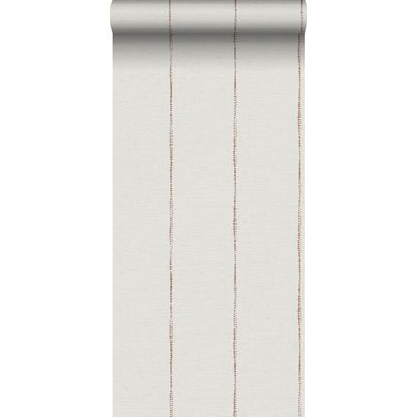 papier peint à rayures terracotta et blanc - Sanders & Sanders (1/5)