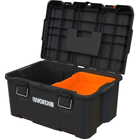Boîte a outils - WORX BY KETER - STACK N ROLL - 48 x 33 x 26 cm - Noir