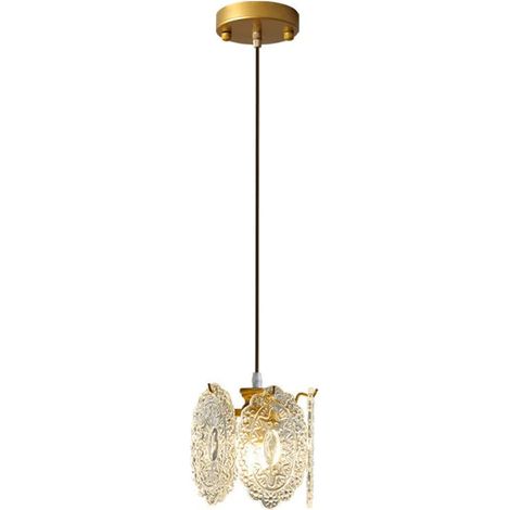 Suspension en verre clair 1 lampe Style japonais moderne Vintage suspension cuisine îlot grange chambre lampe décorative