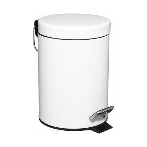 Cestino Colorama da 3 litri, bianco, in metallo, dal design moderno. (1/2)