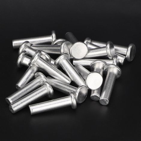 20 Stück GB867 M6 Flachkopf-Aluminiumnieten, Flachkopf-Vollnieten (M6 25) (1/5)
