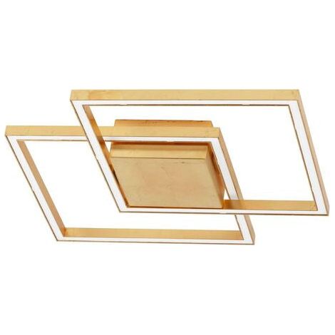 [NEUWERTIG] B-Ware Nova Luce Deckenleuchte Deckenlampe LED BILBAO Blattgold Warmweisß Wohnzimmer (1/2)