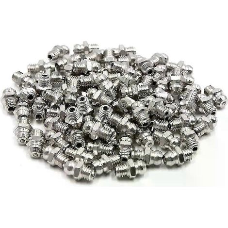 Lot de 80 graisseurs droits M6 x 1 nickelés pour accessoires moto et voiture - JXLGV (1/5)