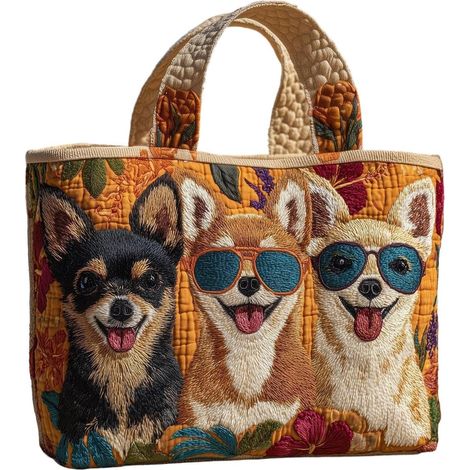 Sac de courses en toile - à main réutilisable grande capacité zippé pour le shopping , travail , les (1/5)
