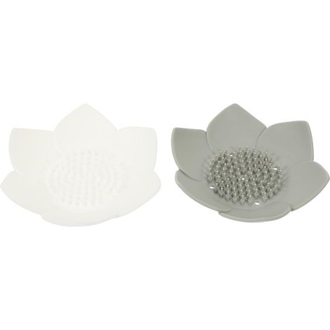2 Stück Silikon Seifenschalen mit Ablauf Moderne Seifenhalter für Badezimmer und Dusche Rostfrei und Verhindert Seifenweichwerden Praktische Seifenabtropfschale (1/5)