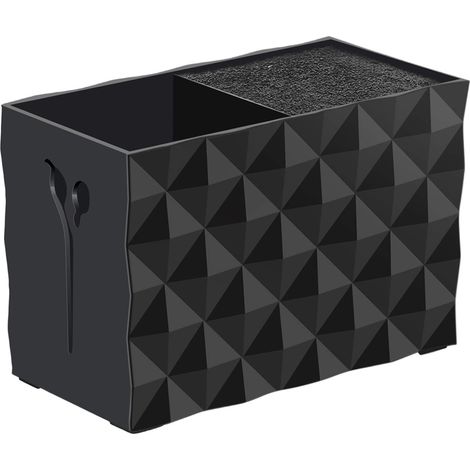 Etui A Ciseaux - 15,5 X 10,5 X 8,2 Cm - Rangement Pour Outils De Coiffure Et Esthetique - 2 Compartiments Avec Insert Amovible - 1 Piece (1/5)
