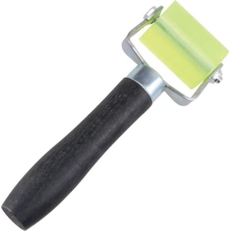 Lntyq Outil Maroufleur Ergonomique pour Enduit et Stick Mural,  Presseur pour Pose Peint et Insonorisation, Long Manche Antidérapant pour, vert et noir, silicone et fer, 17.55cm