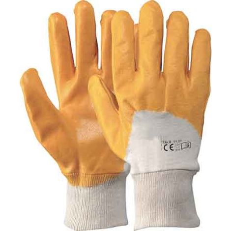 GUANTO COTONE/IMPREGNATO NBR GIALLO Tg. 10 Q.TA 12
