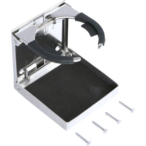 Universel Réglable Pliage en Acier Inoxydable Porte-Bouteille de Boisson,Porte Gobelet Bateau,réglable Tasse de Boisson Porte-gobelet pour Voiture, Bateau, Camion, Caravane, Van