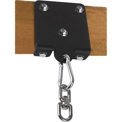 Supporto per sacco da boxe - Supporto per sacco da boxe resistente, girevole a 360°, montaggio a parete o a soffitto, gancio per trave in legno, ideale per allenamento di boxe e muay thai, yoga aereo