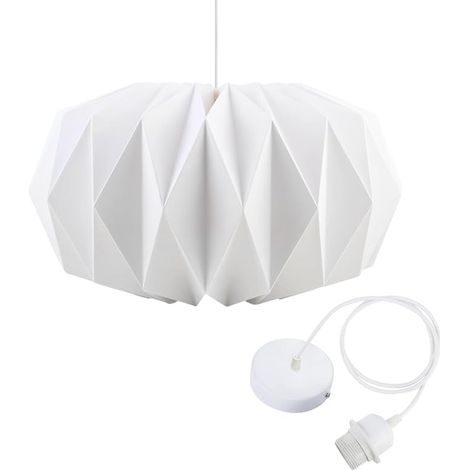 Paper Lampshade Cable Suspension Light e27