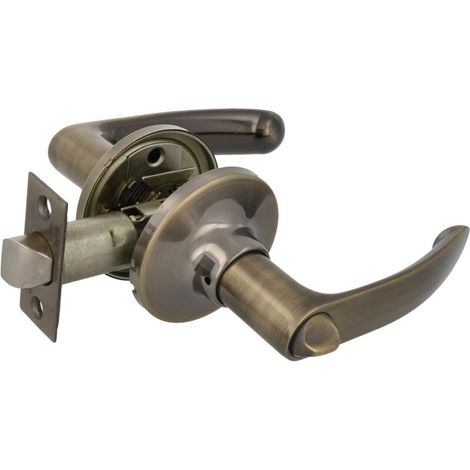 Béquille Tubulaire - Pêne 60/70 Mm - Fonction Privée Avec Déverrouillage D'Urgence - Compatible Porte 35 À 45 Mm - 1 Pièce (1/4)