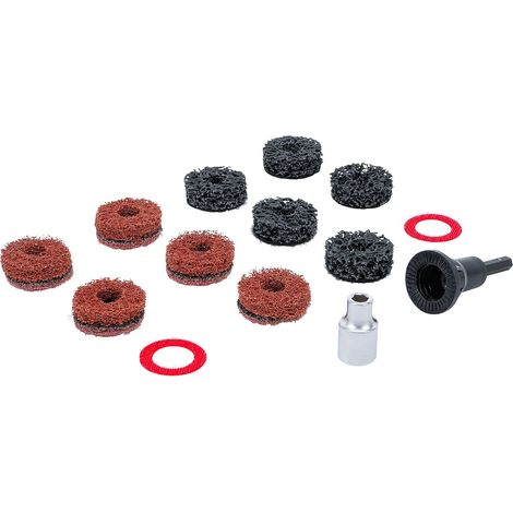 Jeu de meules de moyeu pour goujons et boulons d’écrous de roues 14 pièces Kraftmann (1/4)