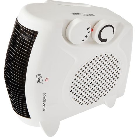 Neo White Electric Fan Heater 2000W Portable Floor or Upright (1/5)