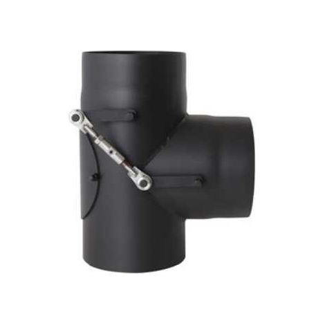 Té 90° à double clapet (Bypass) - Conduit acier peint 2 mm  180  mm (1/2)