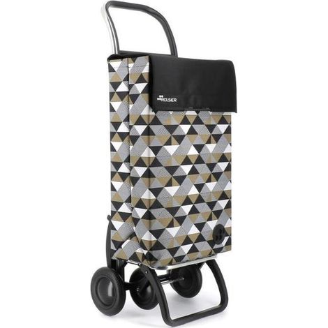 ROLSER carro compra classic sahara 4.2 negro , Carro Classic Sahara 4.2 Negro2 ruedas para llevar detrás cuando está vacío4 ruedas para empujar hacia delante cuando está ll (1/4)