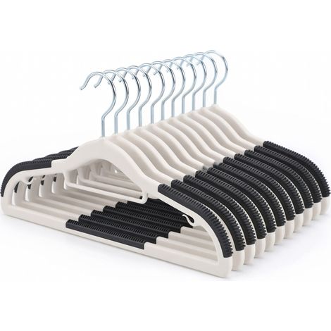 Perchas con Pinza Doble Antideslizantes Negro Modelo (1/5)