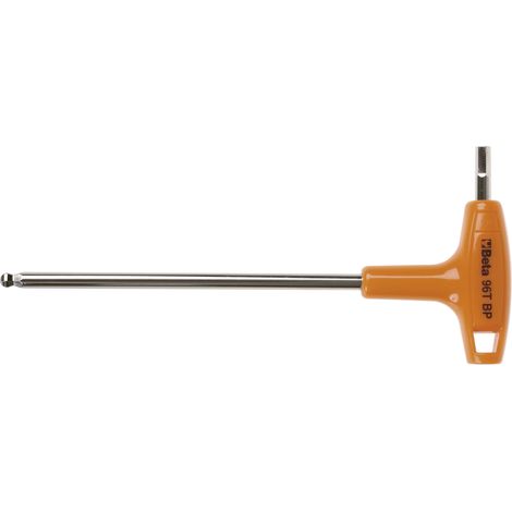 BETA Sechskant Stiftschlüssel 96TBP mit Quergriff und Kugelkopf 4.0 mm