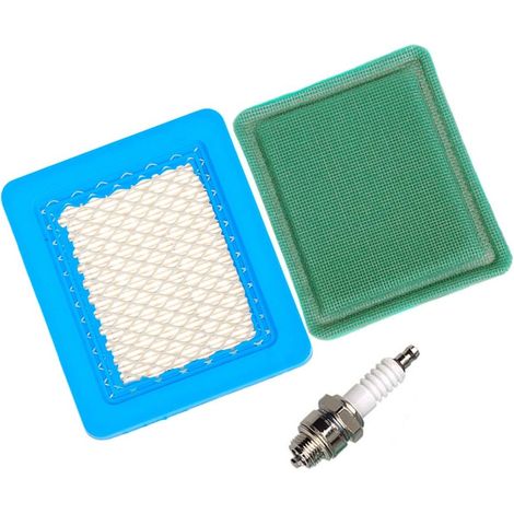 Filtre à air 491588 avec préfiltre et prise Spark Compatible with Briggs & Stratton 625e 675ex et Quantum 3.5-6.75 Gross HP Push Mower