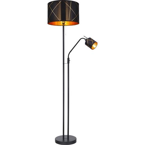 Globo - stehlampe - Bemmo - schwarz - metall - Ø 40cm - E27 - (1/4)