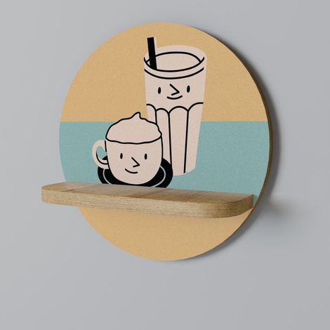 PIACERI DEL CAFFÈ Mensola rotonda (1/5)