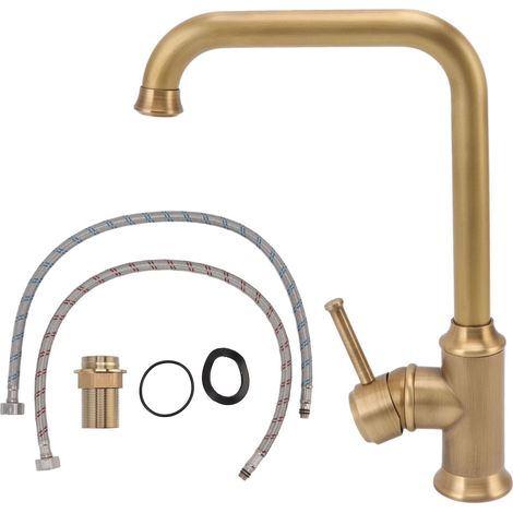 Rubinetto per lavabo, robusto, elegante, con miscelatore per acqua calda e fredda, resistente alla corrosione, ideale per la casa.
