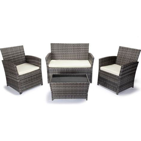 Conjunto Sofa + 2 Sillones + Mesa de Ratan PE. Muebles de Jardin y Terraza (1/5)