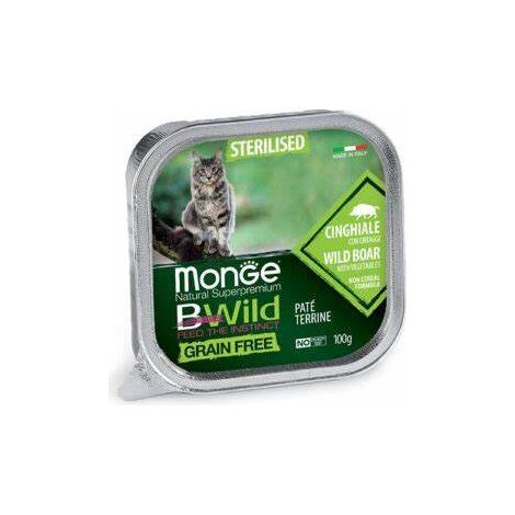 Paté de jabalí esterilizado Monge BWild Cat 100 g