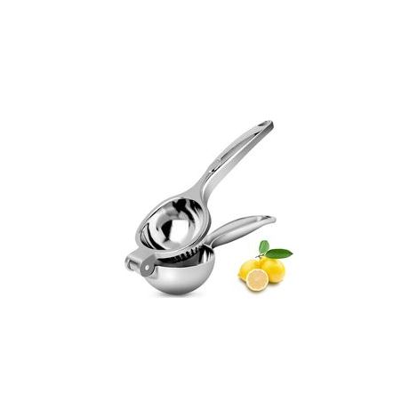 Spremiagrumi manuale con manico ergonomico e robusto, ideale per spremere limoni e altri agrumi. Facile da pulire. Spremiagrumi grande in lega di zinco (con sacchetto di pluriball). - Crezuo
