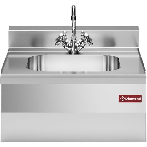 Evier + robinet mélang. + siphon 400x400xh200 - Diamond