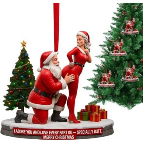 Décorations de Noël en acrylique 2D pour décoration saisonnière de Père (1/5)