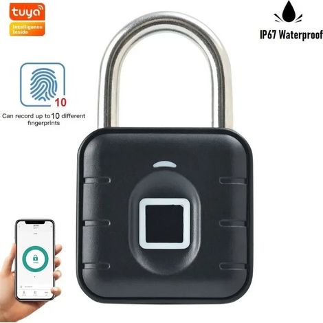 Tuya Lucchetto Smart Bluetooth con Impronta o Password IP67  Impronta Digitale (1/4)