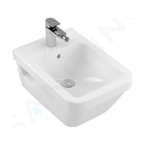 Architectura, Bidet sospesi, 370 x 530 mm, Rettangolare, per rubinetteria monoforo, foro forato, con troppopieno, modello sospeso, Porcellana sanitaria (1/3)