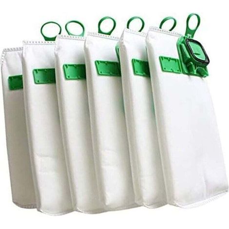 6 sacs à poussière, compatibles avec les aspirateurs Vorwerk VK140, VK150, FP140 et Kobold (1/3)
